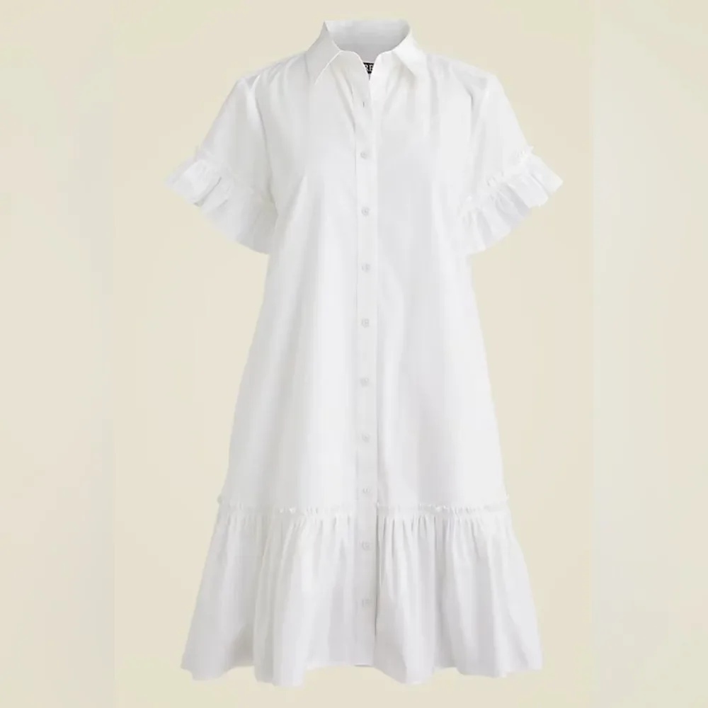 J.Crew Amelia shirtdress in cotton poplin NWT Size M
